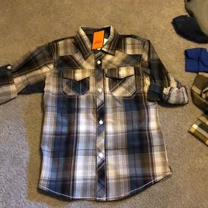 Plaid button up shirt